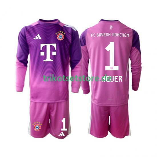 FC Bayern München Torwart Manuel Neuer 1 2025-2026 Kinder Trikotset Viertes Langarm