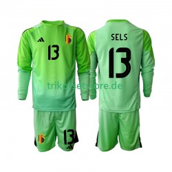 Belgien Torwart Matz Sels 13 2025 Kinder Trikotset Heim Langarm