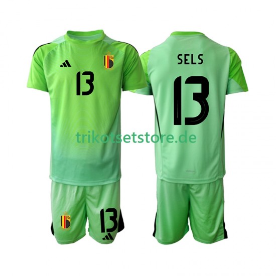 Belgien Torwart Matz Sels 13 2025 Kinder Trikotset Heim Kurzarm