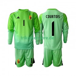 Belgien Torwart Thibaut Courtoi 1 2025 Kinder Trikotset Heim Langarm
