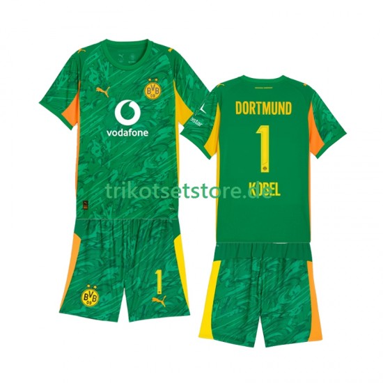 Borussia Dortmund Torwart Gregor Kobel 1 2025-2026 Kinder Trikotset Heim Kurzarm