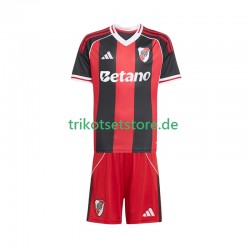 River Plate 2025-2026 Kinder Trikotset Auswärts Kurzarm