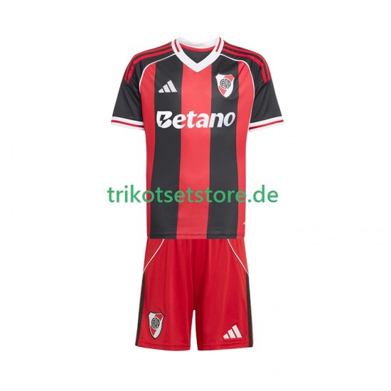 River Plate 2025-2026 Kinder Trikotset Auswärts Kurzarm
