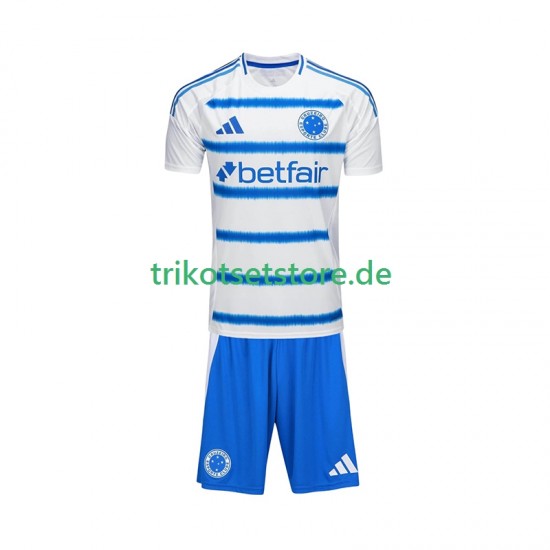 Cruzeiro 2025-2026 Kinder Trikotset Auswärts Kurzarm