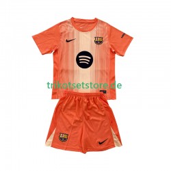 FC Barcelona Torwart 2025-2026 Kinder Trikotset Viertes Kurzarm