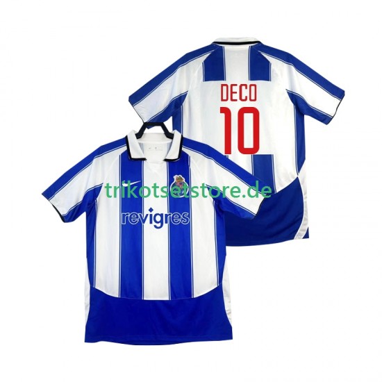 FC Porto DECO 10 Retro 2003 2004 Herren Trikot Heim Kurzarm