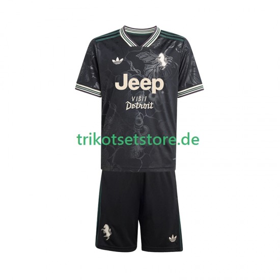 Juventus Turin 2025-2026 Kinder Trikotset Ausweich Kurzarm