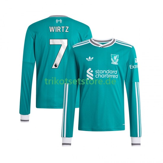 Liverpool Florian Wirtz 7 2025-2026 Herren Trikot Ausweich Langarm