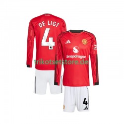 Liverpool Virgil van Dijk 4 2025-2026 Kinder Trikotset Heim Langarm