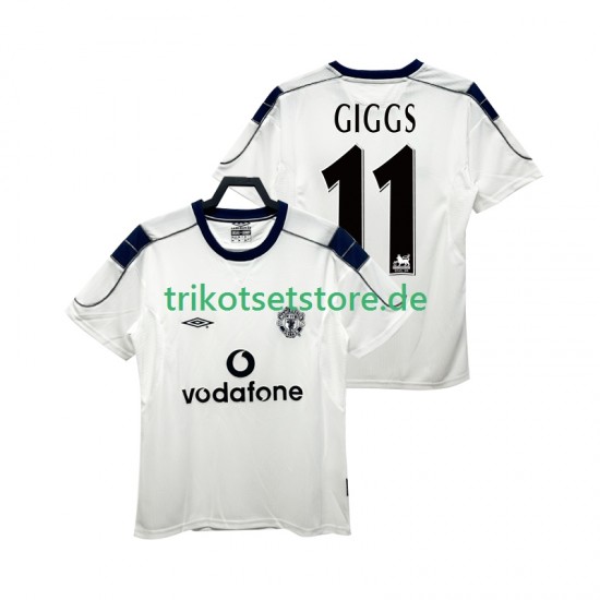 Manchester United GIGGS 11 Retro 2000 2001 Herren Trikot Auswärts Kurzarm