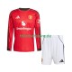 Manchester United 2025-2026 Kinder Trikotset Heim Langarm