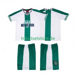Nigeria Retro 1996 Kinder Trikotset Auswärts Kurzarm