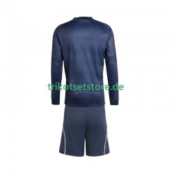 Real Madrid 2025-2026 Kinder Trikotset Auswärts Langarm