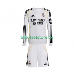 Real Madrid 2025-2026 Kinder Trikotset Heim Langarm