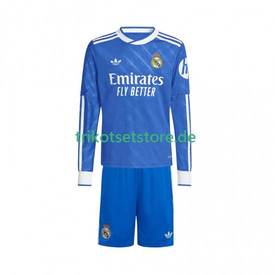 Real Madrid 2025-2026 Kinder Trikotset Ausweich Langarm