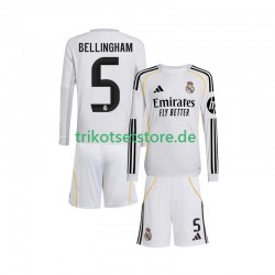 Real Madrid Jude Bellingham 5 2025-2026 Kinder Trikotset Heim Langarm