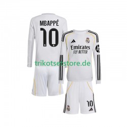 Real Madrid Mbappé Kylian 10 2025-2026 Kinder Trikotset Heim Langarm