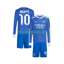 Real Madrid Mbappé Kylian 10 2025-2026 Kinder Trikotset Ausweich Langarm