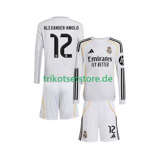 Real Madrid Trent Alexander-Arnold 12 2025-2026 Kinder Trikotset Heim Langarm