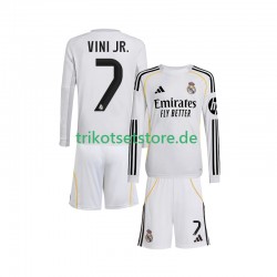 Real Madrid Vinicius Junior 7 2025-2026 Kinder Trikotset Heim Langarm