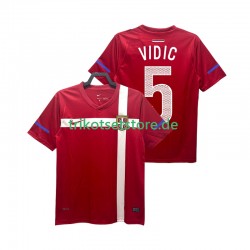 Serbien VIDIC 5 Retro 2010 Herren Trikot Heim Kurzarm