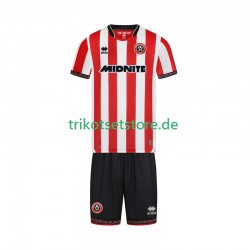 Sheffield United 2025-2026 Kinder Trikotset Heim Kurzarm