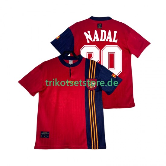 Spanien NADAL 20 Retro 1996 Herren Trikot Heim Kurzarm