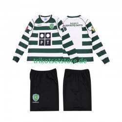 Sporting CP Retro 2001 2003 Kinder Trikotset Heim Langarm