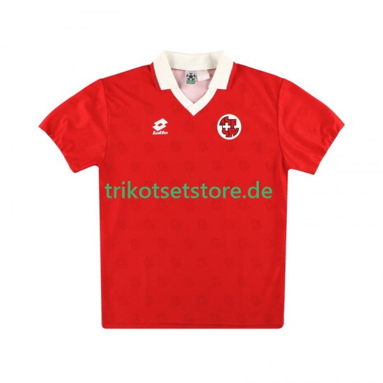 Schweiz Retro 1994 Herren Trikot Heim Kurzarm