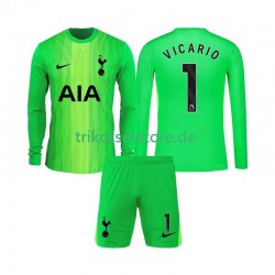 Tottenham Hotspur Torwart Guglielmo Vicario 1 2025-2026 Kinder Trikotset Heim Langarm
