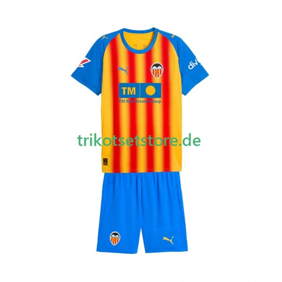 Valencia CF 2025-2026 Kinder Trikotset Ausweich Kurzarm