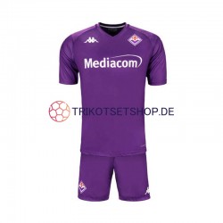AC Florenz 2024-2025 Kinder Trikotset Heim Rot Kurzarm