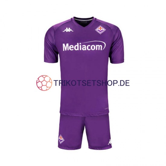 AC Florenz 2024-2025 Kinder Trikotset Heim Rot Kurzarm
