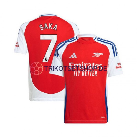 Arsenal Bukayo Saka 7 2024-2025 Herren Trikot Heim Rot Kurzarm