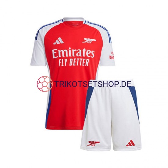 Arsenal 2024-2025 Kinder Trikotset Heim Rot Kurzarm