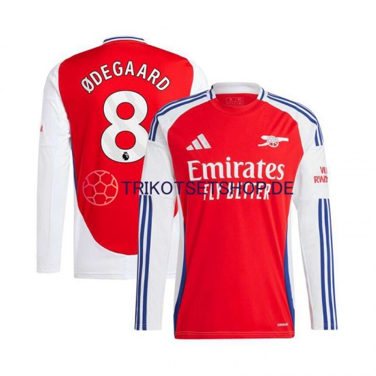 Arsenal Martin Odegaard 8 2024-2025 Herren Trikot Heim Rot Langarm