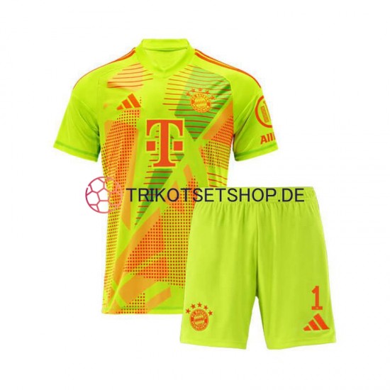 FC Bayern München Torwart Manuel Neuer 1 2024-2025 Kinder Trikotset Heim Kurzarm