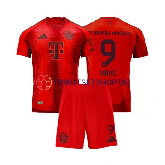 FC Bayern München Harry Kane 9 2024-2025 Kinder Trikotset Heim Rot Kurzarm