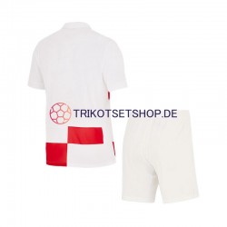 Kroatien Euro 2024 Kinder Trikotset Heim Kurzarm