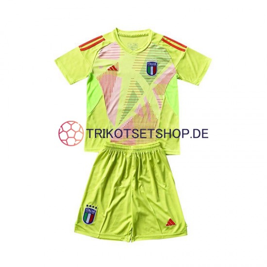 Italien Torwart Euro 2024 Kinder Trikotset Heim Kurzarm