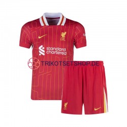 Liverpool 2024-2025 Kinder Trikotset Heim Rot Kurzarm