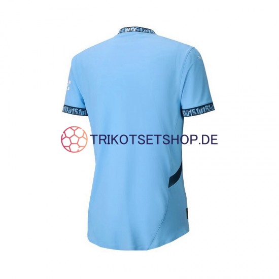Manchester City 2024-2025 Herren Trikot Heim Blau Kurzarm