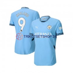 Manchester City Erling Haaland 9 2024-2025 Herren Trikot Heim Blau Kurzarm