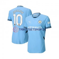 Manchester City Jack Grealish 10 2024-2025 Herren Trikot Heim Blau Kurzarm