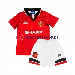 Manchester United Retro 1994 Kinder Trikotset Heim Kurzarm