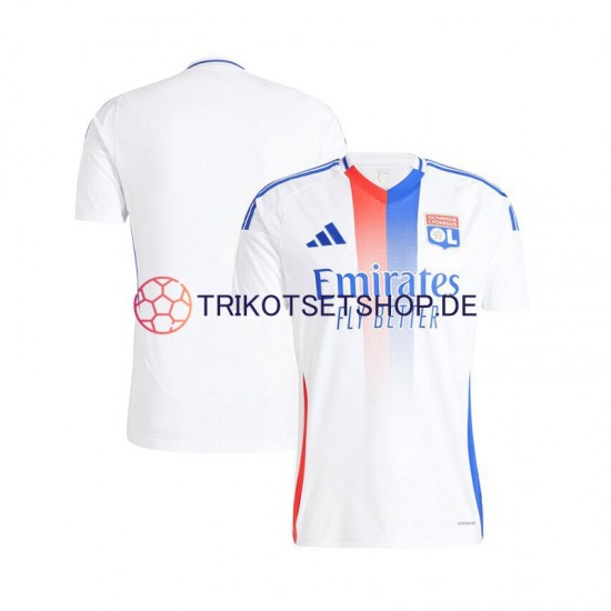 Olympique Lyon 2024-2025 Herren Trikot Heim Weiß Kurzarm
