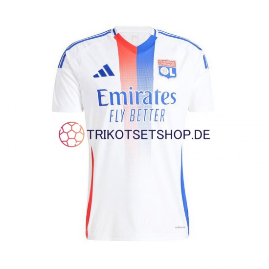 Olympique Lyon 2024-2025 Herren Trikot Heim Weiß Kurzarm