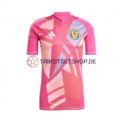 Schottland Torwart Euro 2024 Herren Trikot Ausweich Pink Kurzarm