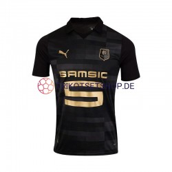 Stade Rennes 2023-2024 Herren Trikot Ausweich Schwarz Kurzarm