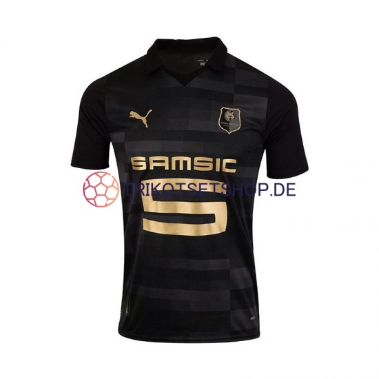 Stade Rennes 2023-2024 Herren Trikot Ausweich Schwarz Kurzarm